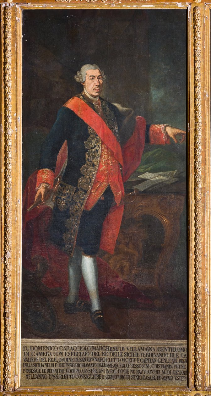Virrey Domenico Caracciolo (óleo sobre lienzo) de Gaetano Mangano