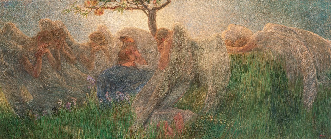 Maternidad, 1890-1891 de Gaetano Previati
