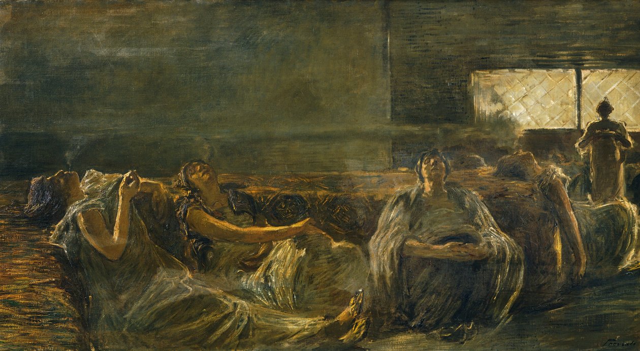 Fumadores de opio de Gaetano Previati