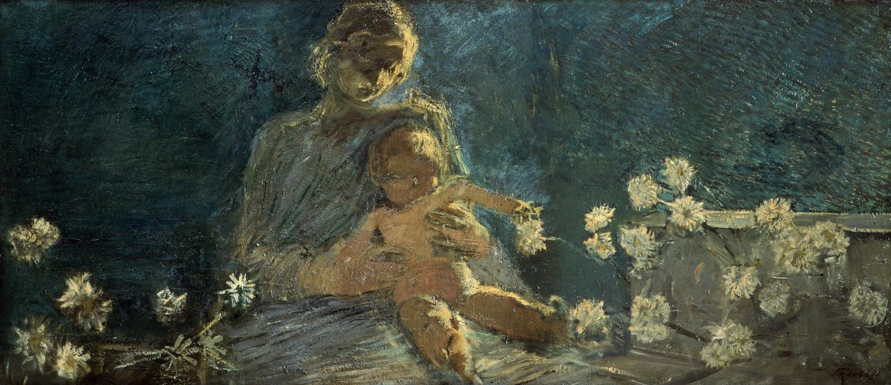 Nuestra Señora de los crisantemos de Gaetano Previati