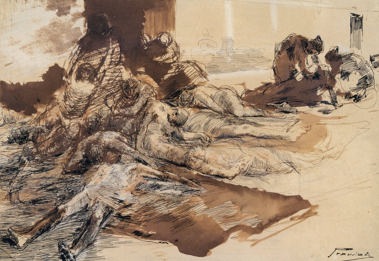 Estudio de la peste de Gaetano Previati