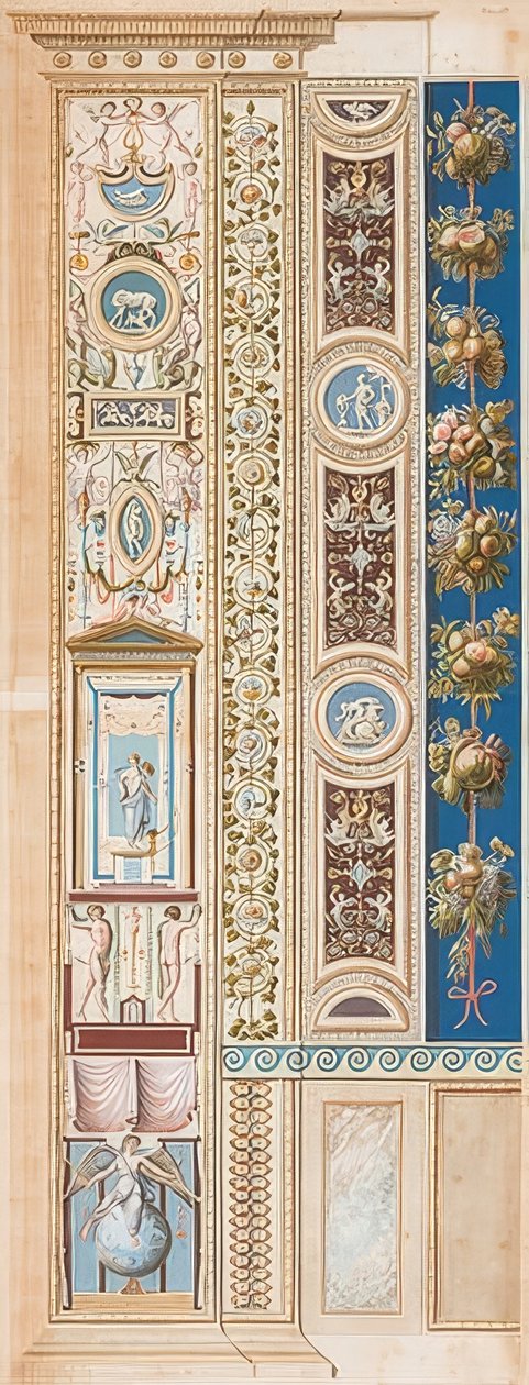 Pilaster Loggia IV (Adorno, en el que se sienta el Genio de la Fama) de Gaetano Savorelli