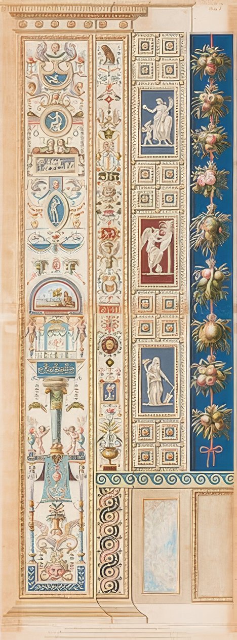 Pilastra Loggia I (Adorno que descansa sobre una máscara) de Gaetano Savorelli
