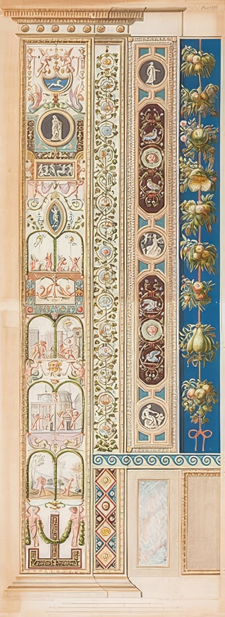 Pilaster Loggia VIII (Adorno con grupos de niños) de Gaetano Savorelli