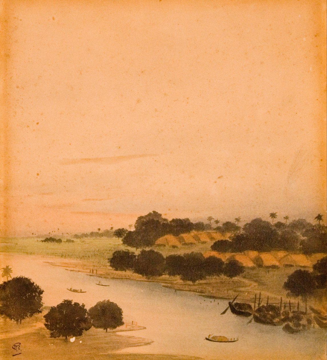 Vista del Río de Gaganendranath Tagore