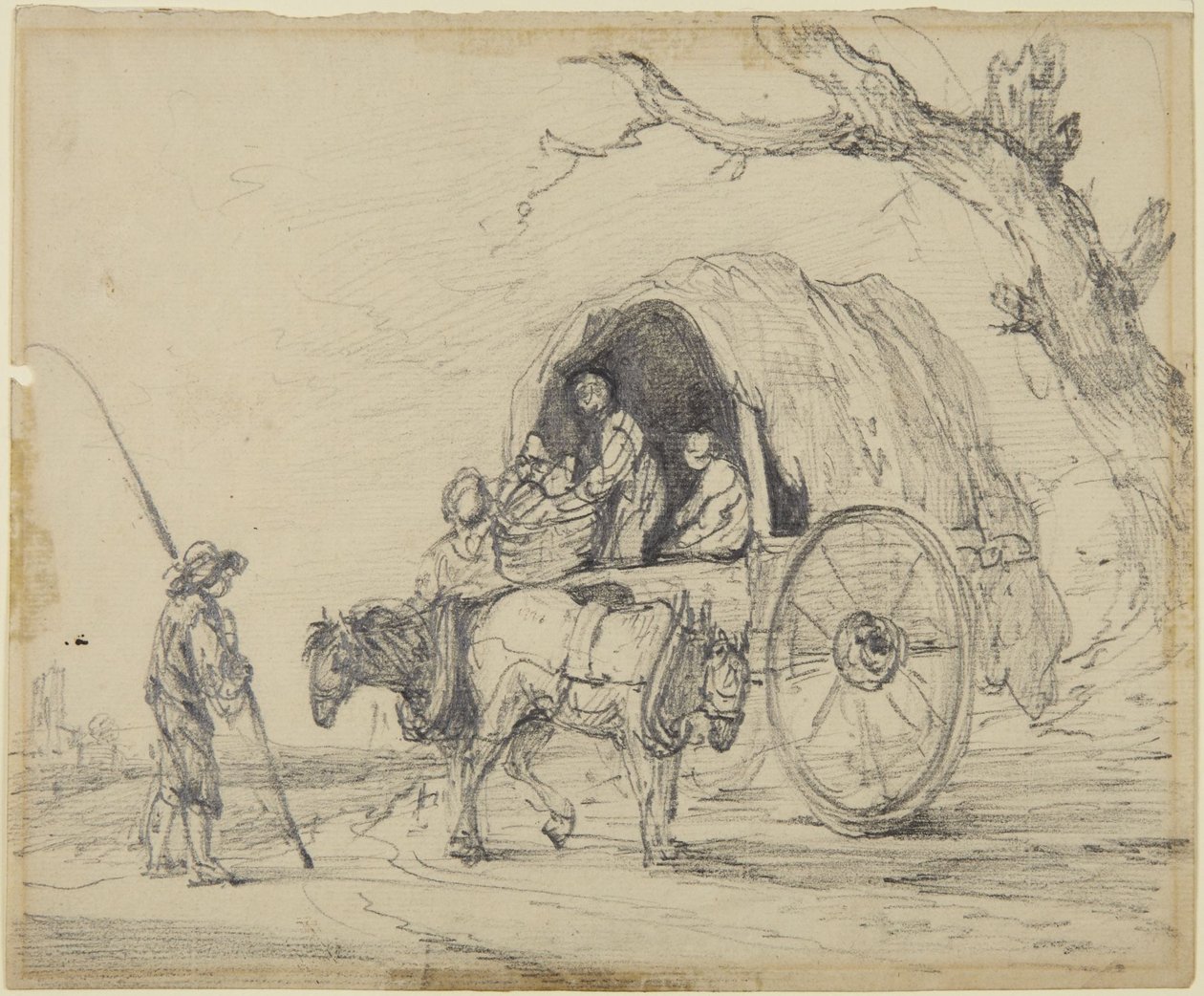 Niño, caballos y un carro de Gainsborough Dupont