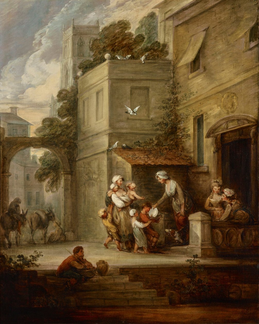 La caridad alivia la aflicción de Gainsborough Dupont