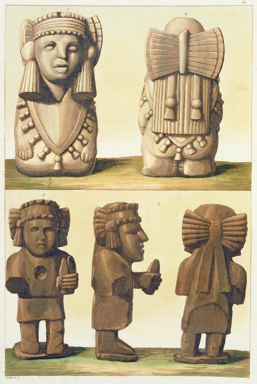 Ídolos aztecas, México de Gallo Gallina