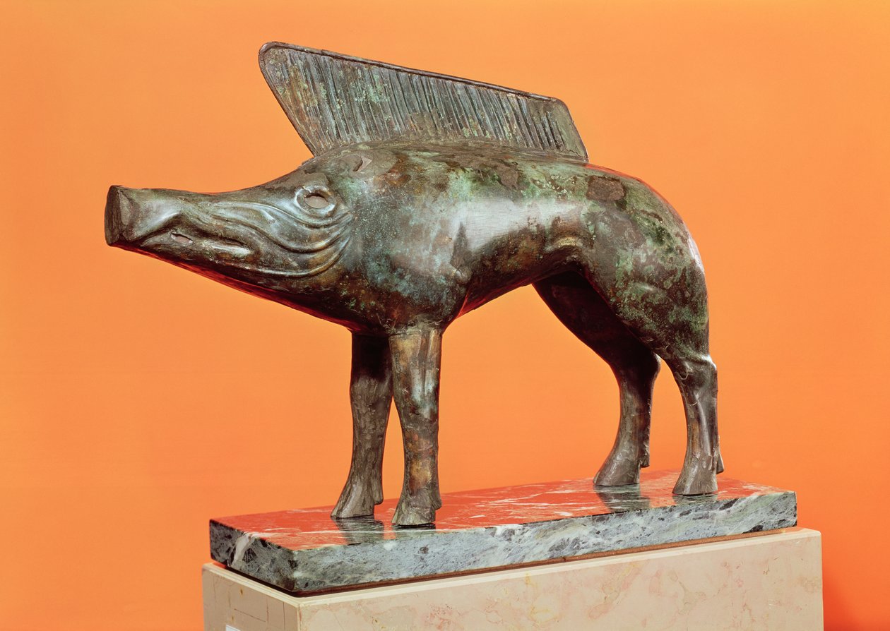 Un jabalí, de Neuvy-en-Sullias de Gallo Roman
