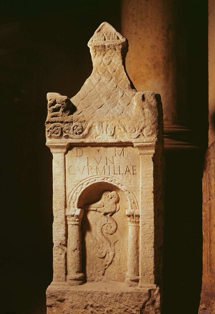 Estela funeraria de Gallo Roman