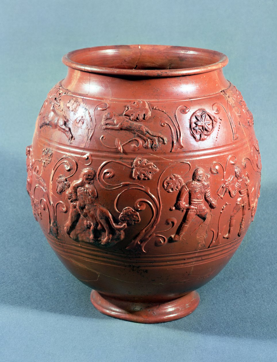 Olla sigilada, de Lezoux, Puy-de-Dome de Gallo Roman