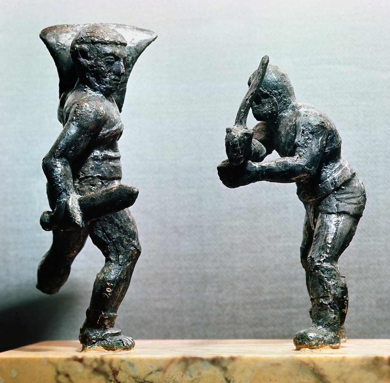 Dos gladiadores en combate de Gallo Roman