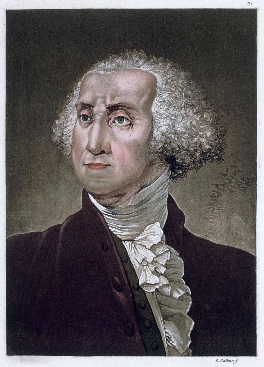 George Washington, primer presidente de los Estados Unidos de América, c. 1820 de Gallo Gallina