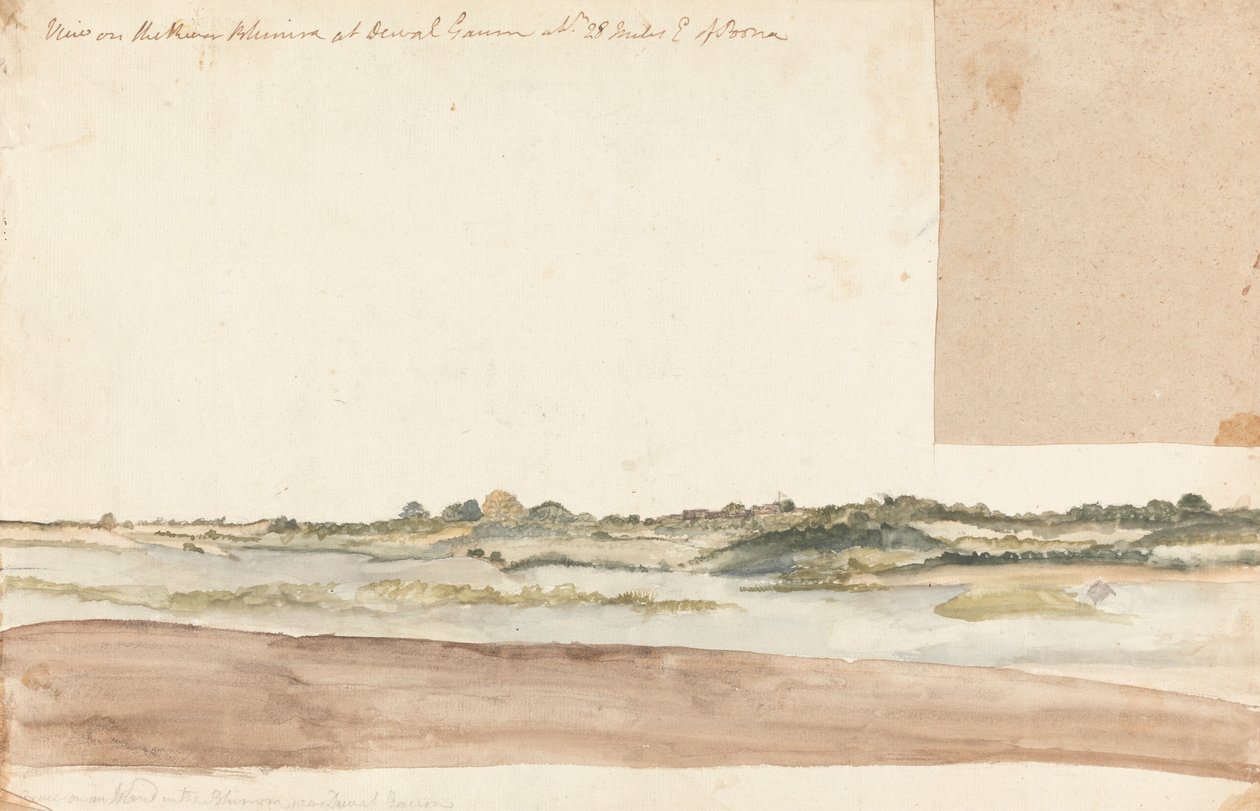 Vista del río Klimara en Dewal Gaunm de Gangaram Chintaman Tambat