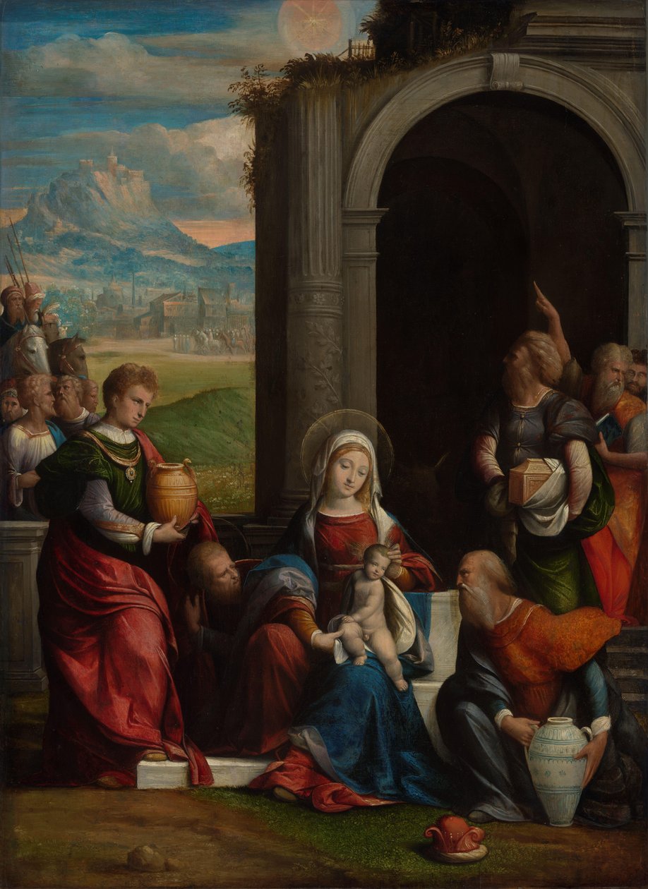 La adoración de los Reyes Magos de Garofalo