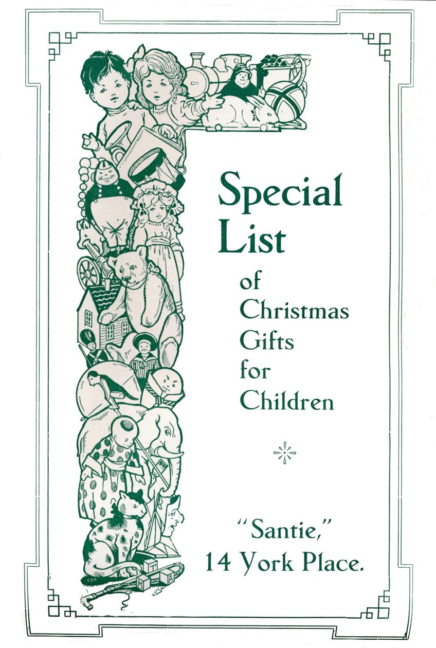 Lista Especial de Regalos de Navidad para Niños, 1917 de Garratt and Atkinson