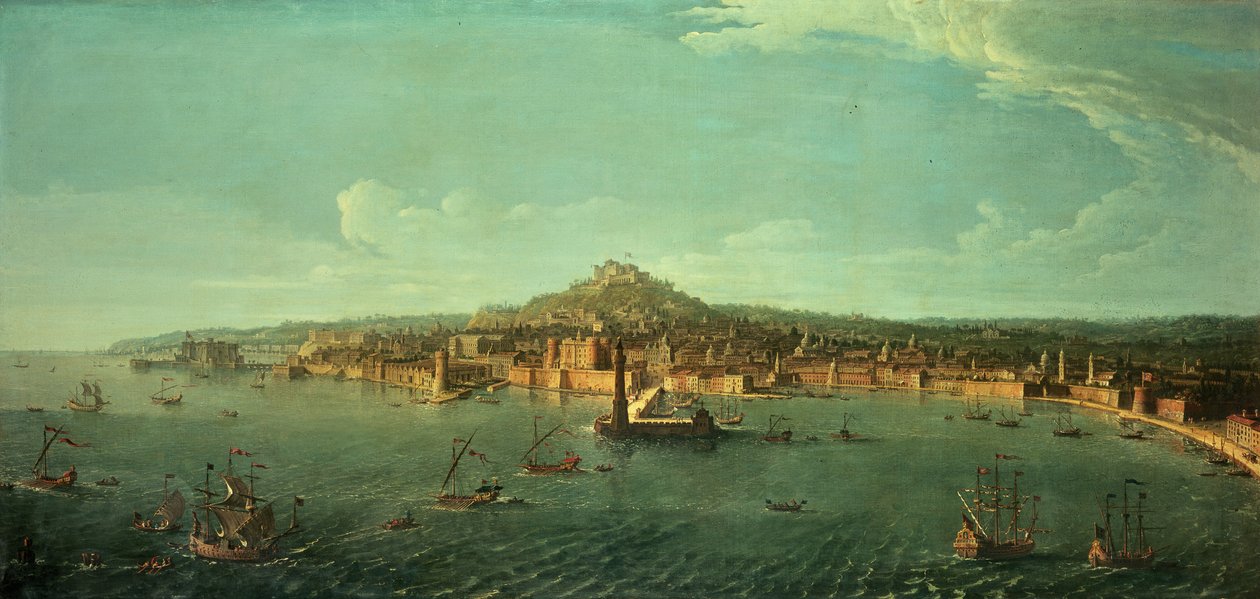 Vista de Nápoles, siglo XVII de Gaspar van Wittel
