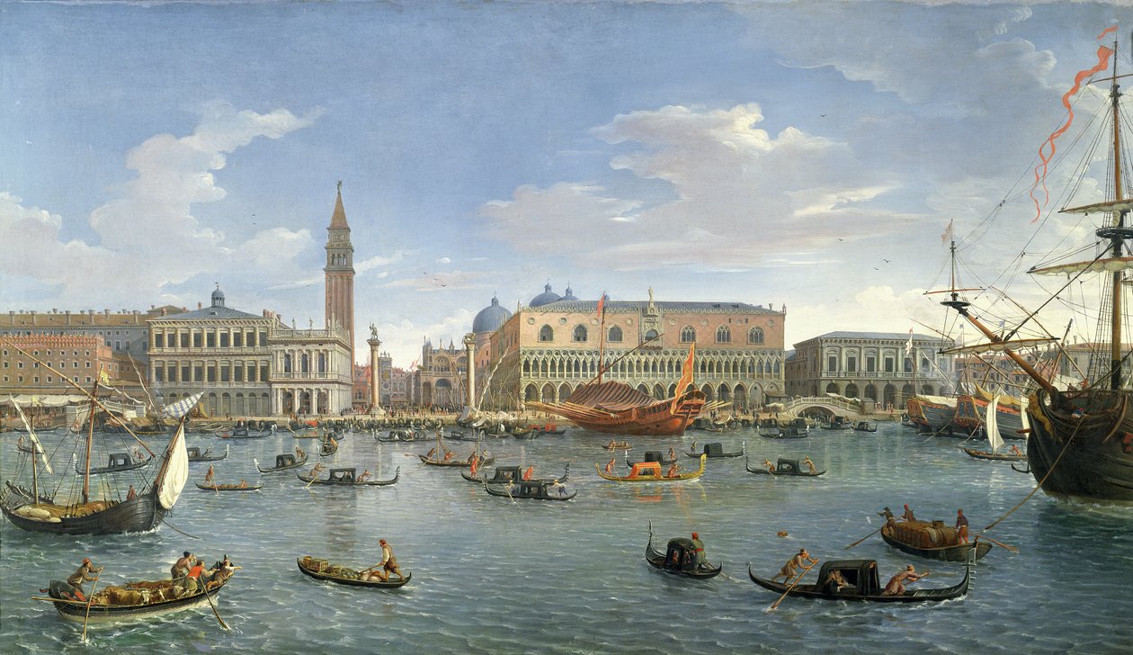 Vista de Venecia desde la Isla de San Giorgio, 1697 de Gaspar van Wittel