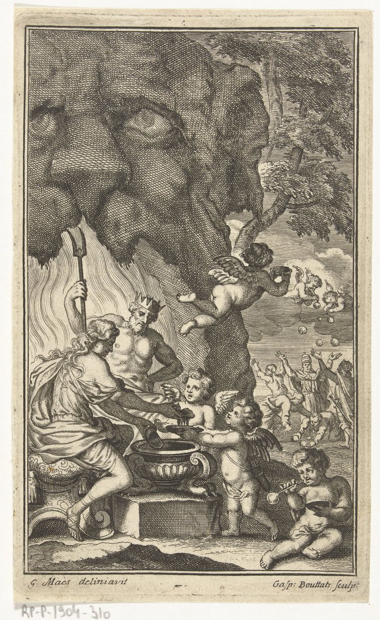 Alegoría de la fugacidad de la vida. de Gaspar Bouttats