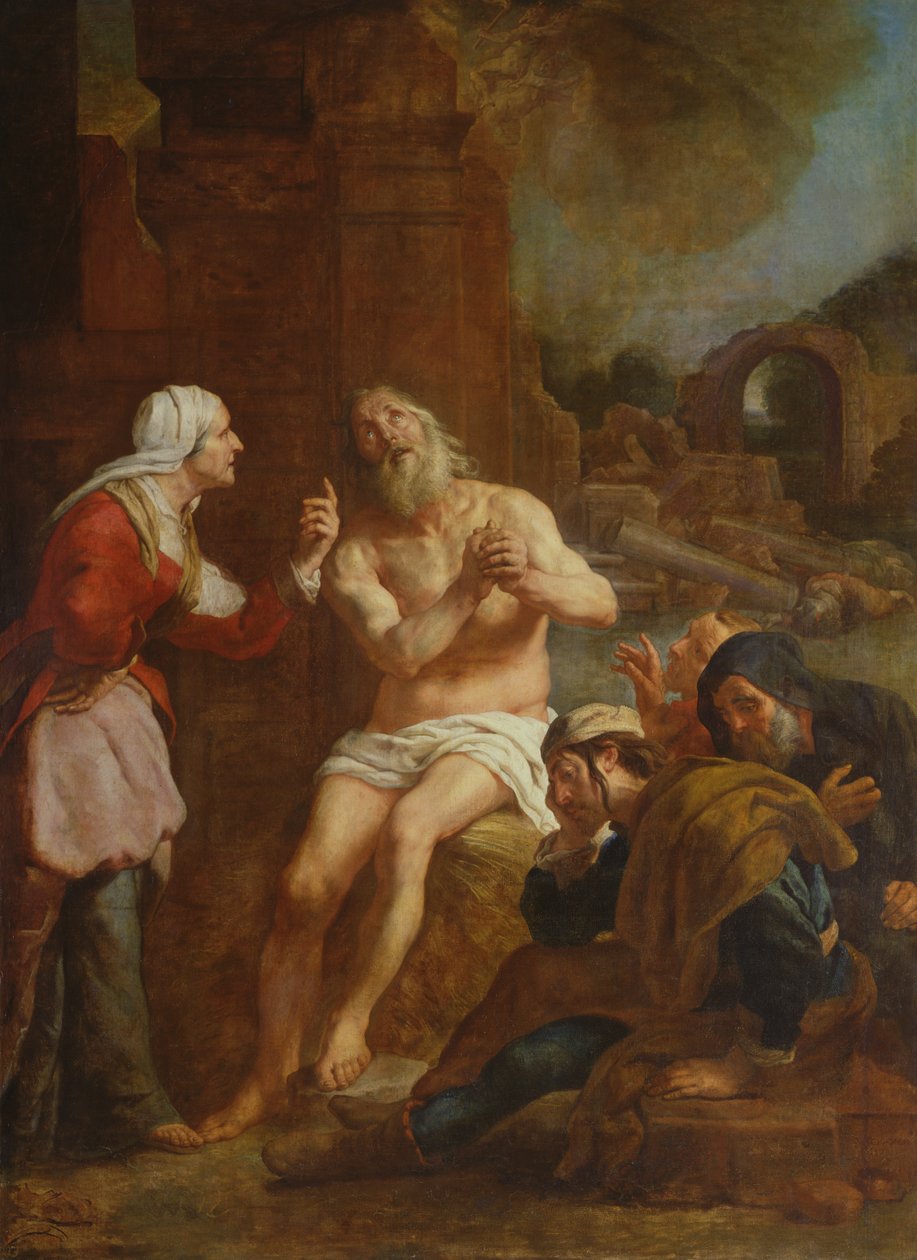 Job enfrentado a la adversidad, 1619 de Gaspar De Crayer