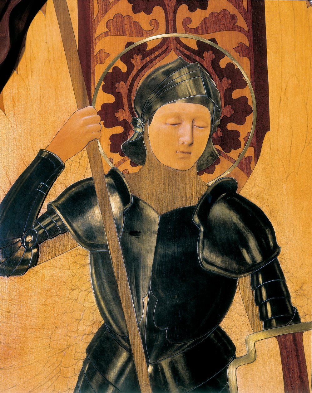 San Jorge, detalle de una cabecera realizada por Gaspar Homar i Mesquida (1870-1955) de Gaspar Homar i Mesquida