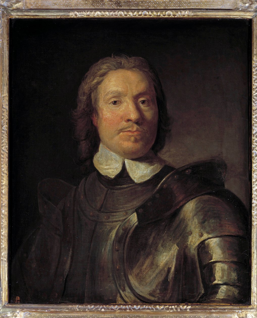 Retrato de Oliver Cromwell (1599-1658), Lord Protector de Inglaterra Oliver Cromwell participó en la Primera Revolución Inglesa (1641-1649) Pintura de Gaspard de Crayer (1584-1669) Dim. 0,67x0,58 m. de Gaspar de (after) Crayer