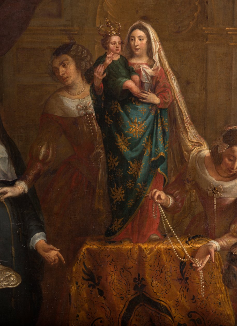 Iglesia parroquial (Eglise Saint-Brice). Pintura "La Archiduquesa Isabel de España entregando sus joyas a la basílica de San Martín de Halle". Gaspar de Crayer de Gaspar De Crayer