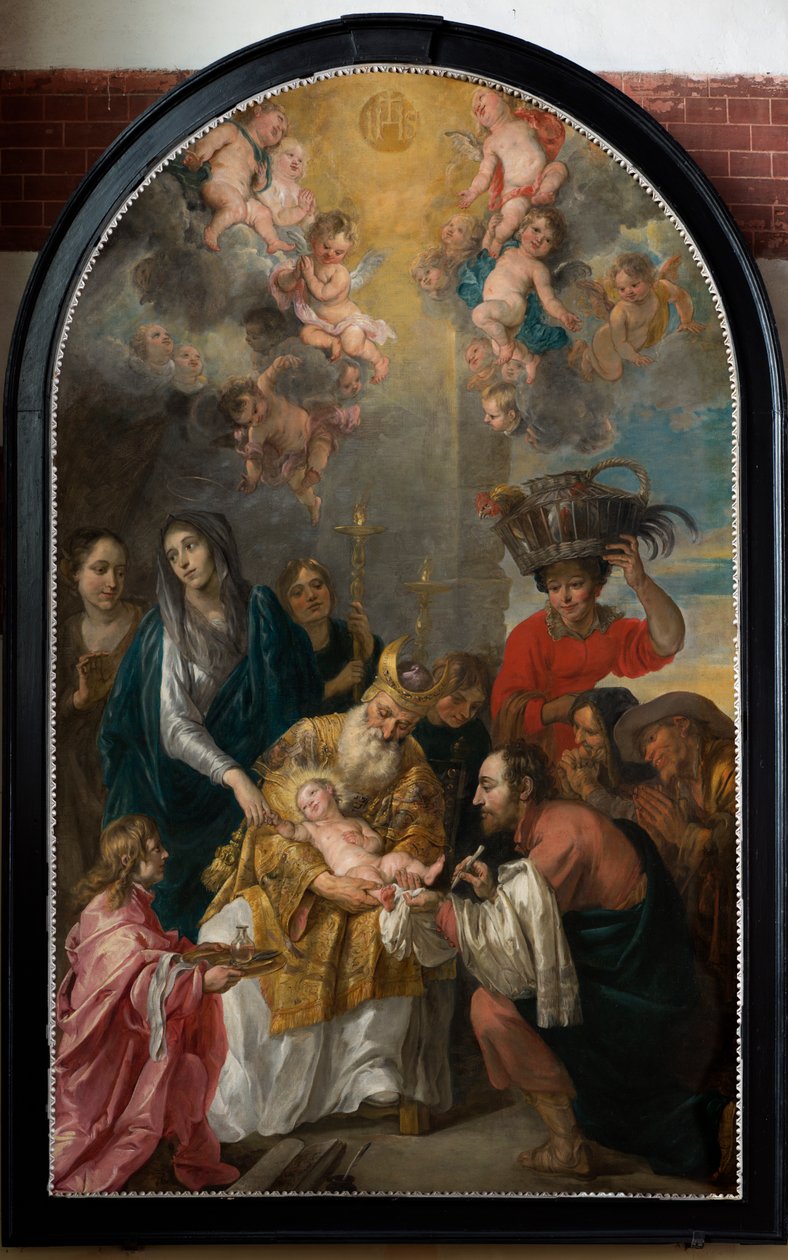 Iglesia parroquial (Parochiekerk Sint-Andries). Interior. Pintura. Circuncisión. de Gaspar De Crayer