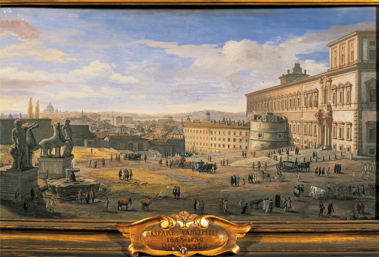 Italia, Roma, El Palacio del Quirinal de Gaspar van Wittel