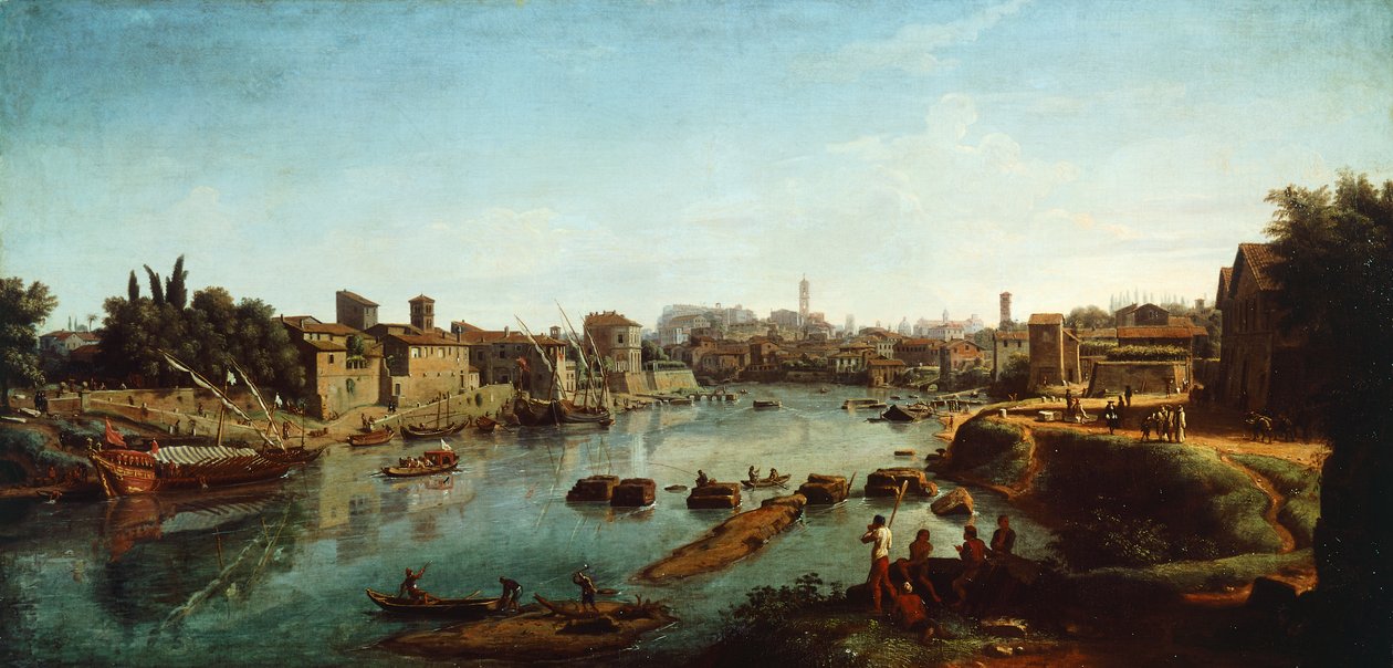 Vista del Tíber de Gaspar van Wittel