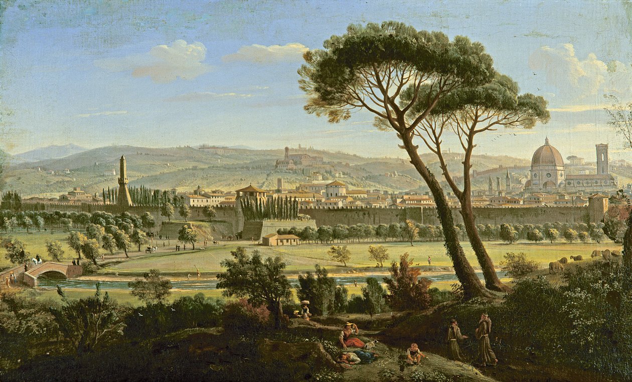 Vista de Florencia desde la carretera de Bolonia de Gaspar van Wittel