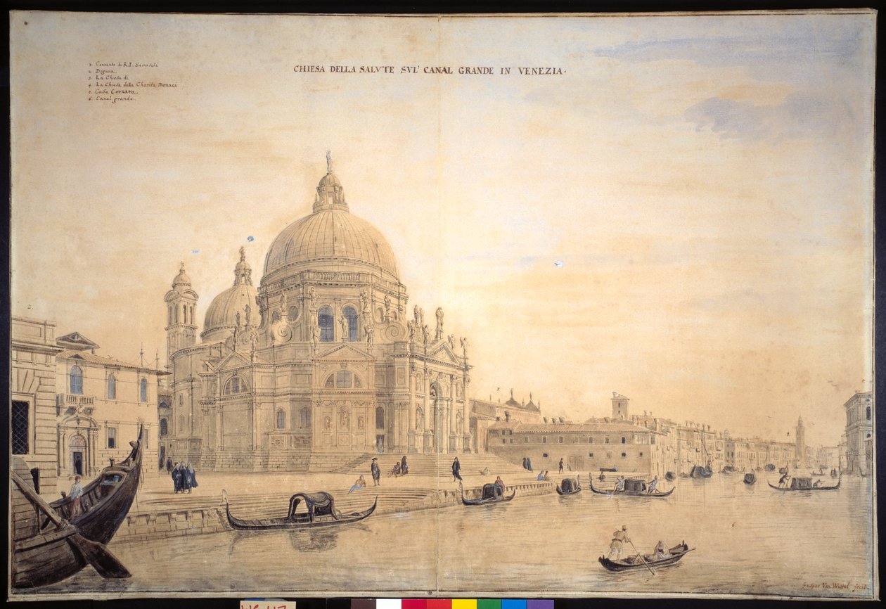 Chiesa della Salute, Gran Canal, Venecia de Gaspar van Wittel