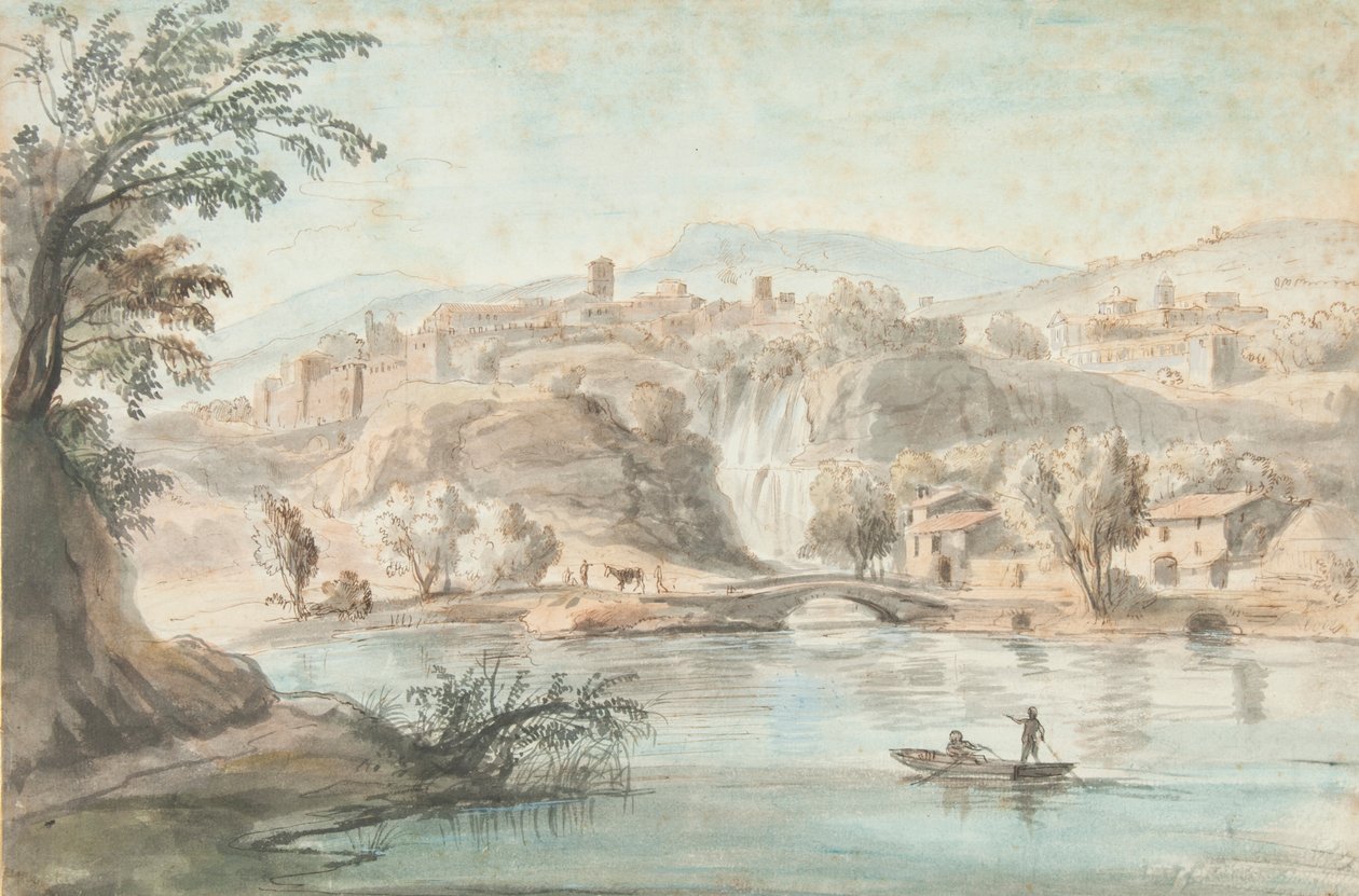 Paisaje en Tívoli, 1701-10 de Gaspar van Wittel