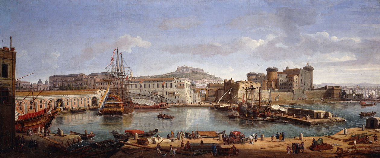La Dársena, Nápoles de Gaspar van Wittel