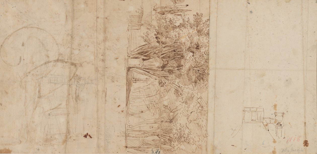 Los jardines de la Villa Medici de Gaspar van Wittel