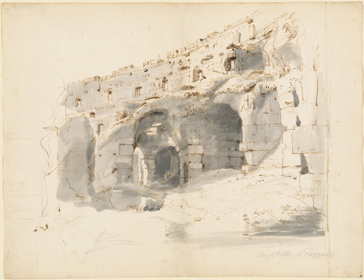 Las Ruinas de un Anfiteatro Antiguo de Gaspar van Wittel