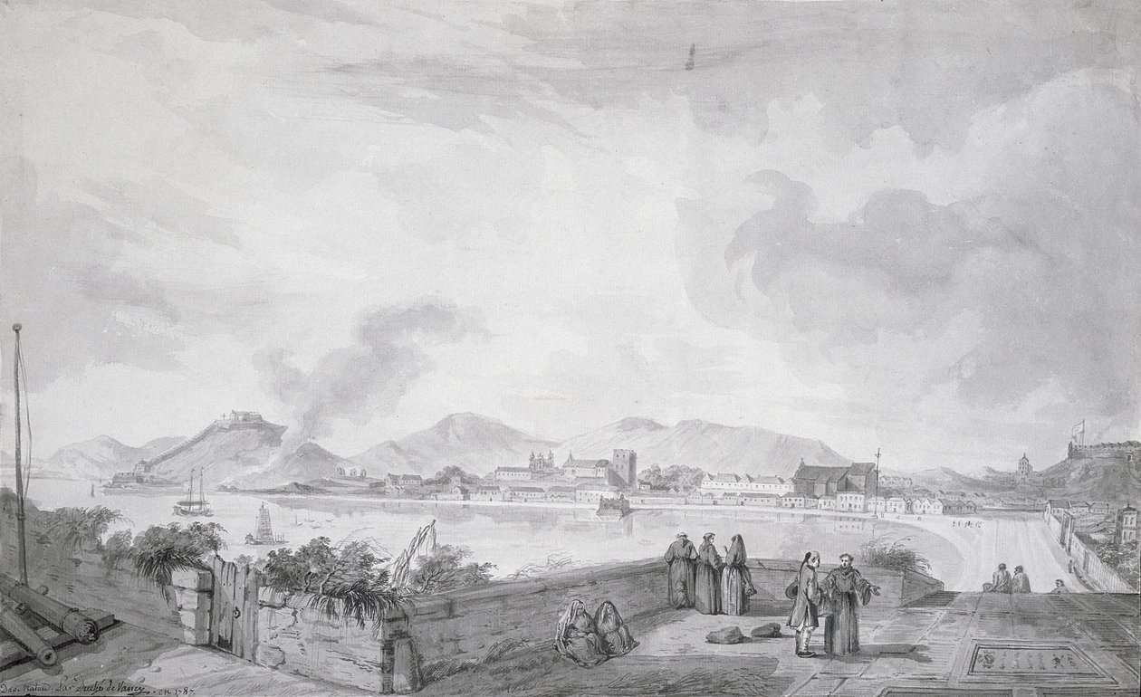 Vista de Macao, 1787 de Gaspard Duche de Vancy