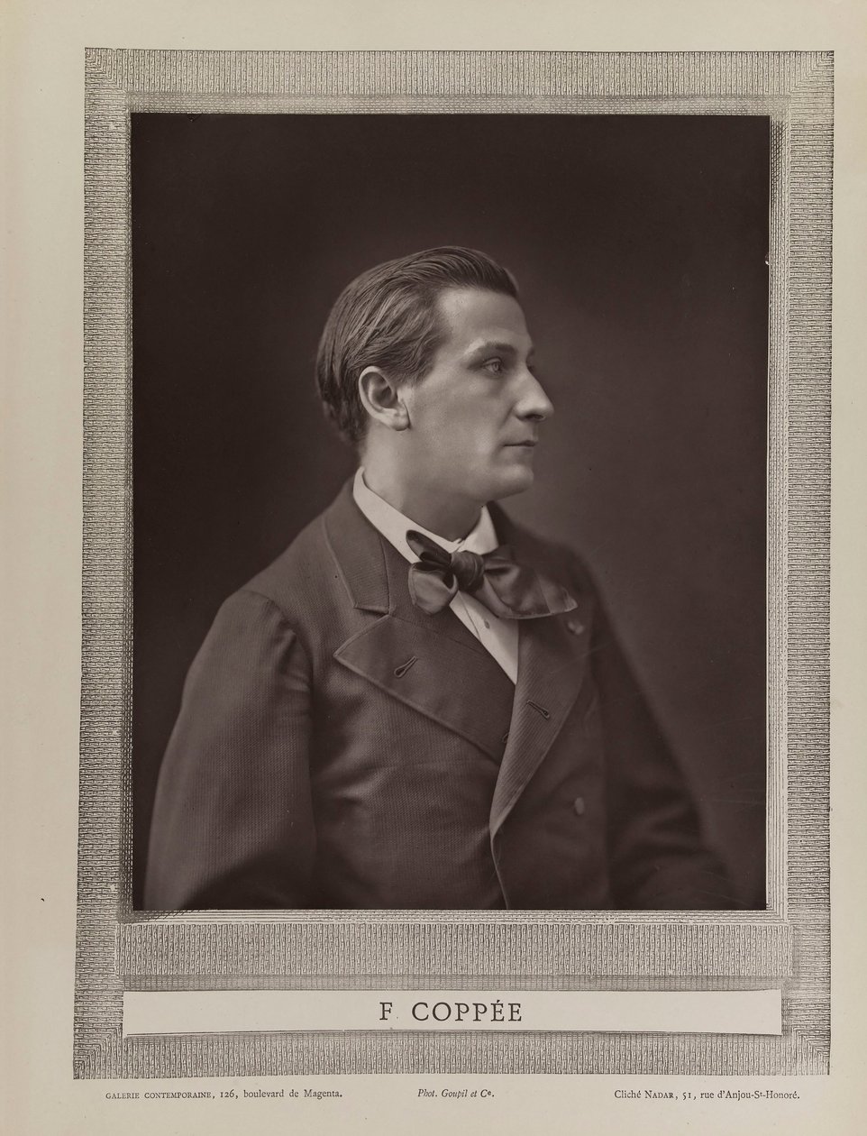 Retrato del poeta François Coppée 1842-1908, c. 1875 de Gaspard Félix Nadar