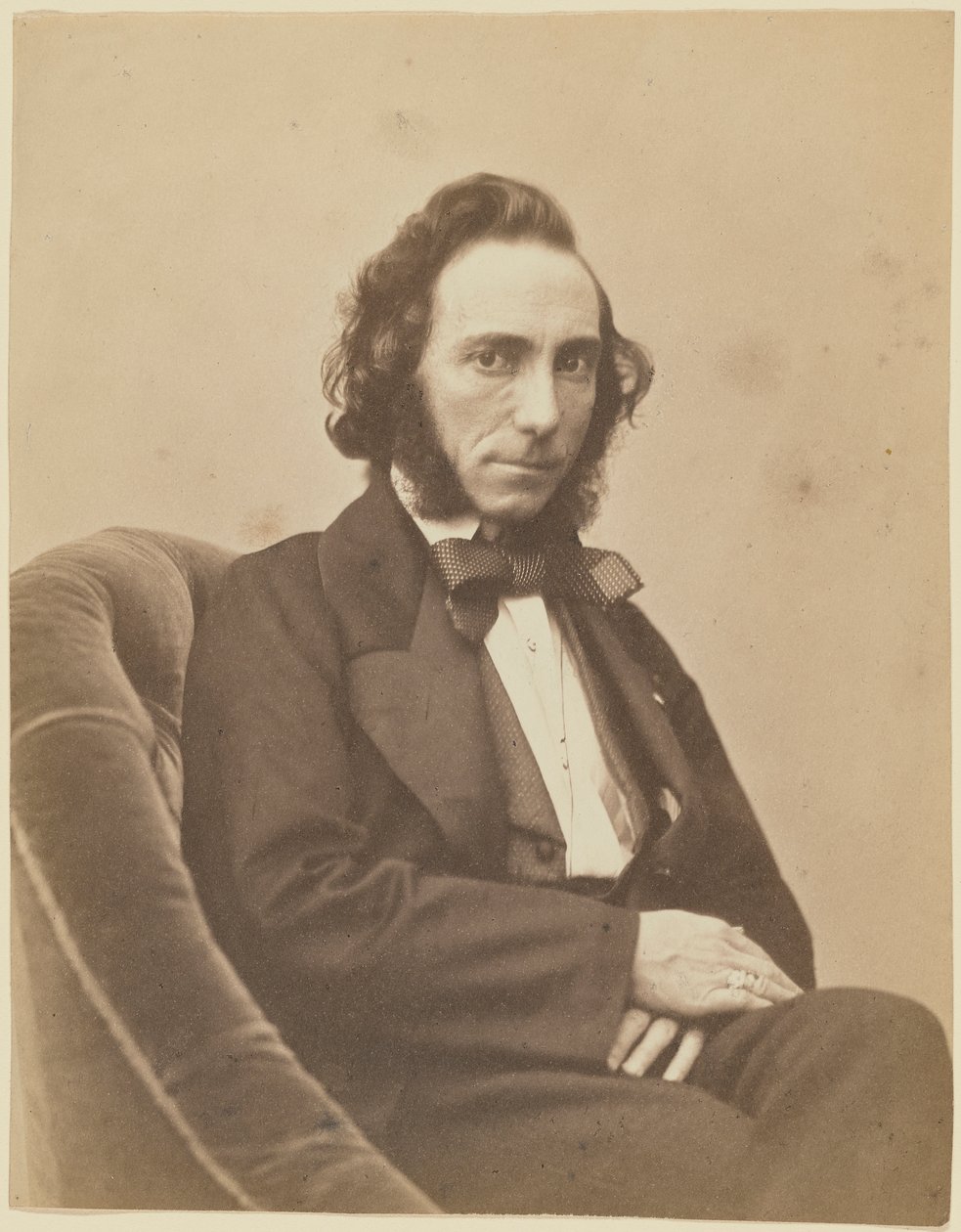 Retrato del violinista y compositor Ernesto Camillo Sivori 1815-1894, 1854-1855 de Gaspard Félix Nadar