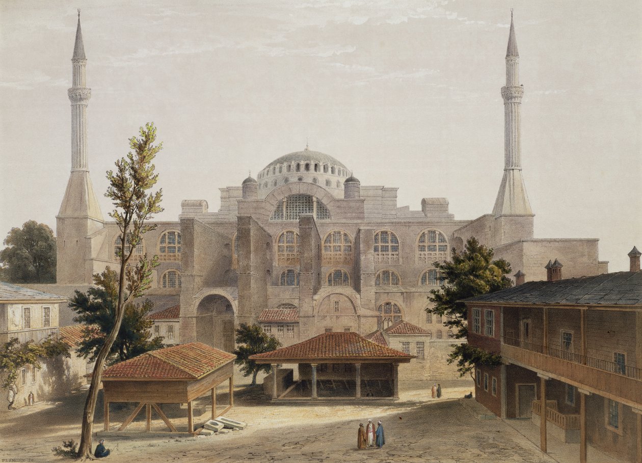 Hagia Sophia, Constantinopla, pub. 1852 de Gaspard Fossati