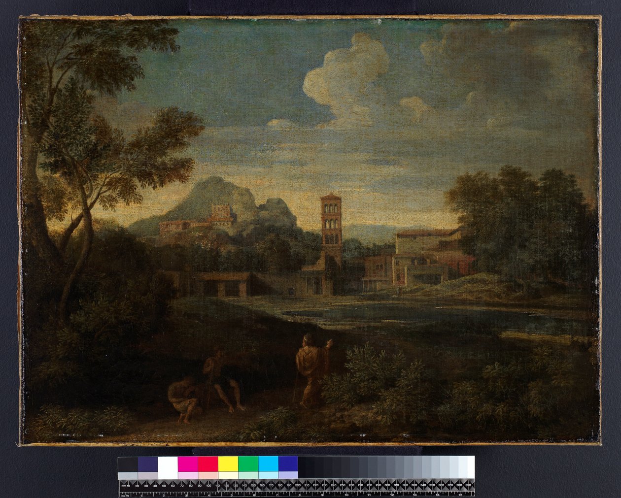 Paisaje con figuras, antes de 1675 de Gaspard Poussin Dughet