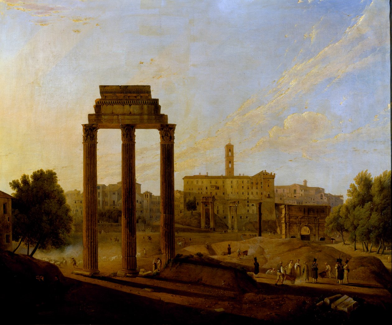 Roma: vista del Foro mirando hacia el Capitolio de Gaspare Gabrielli