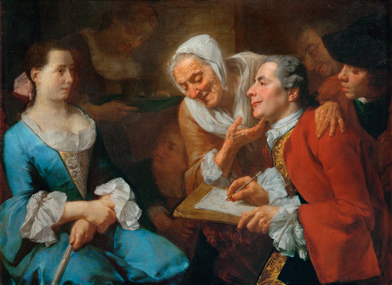 Seance de portrait - Sentarse para un retrato ... de Gaspare Traversi
