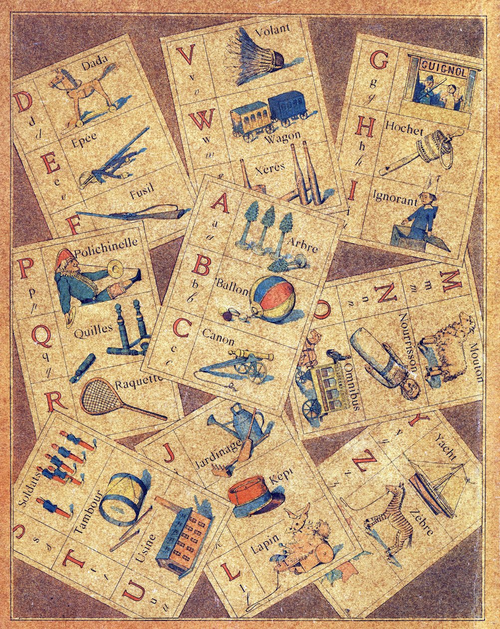 4ª portada de ABC des joujoux o Alphabet des petits de Gaston Quenioux