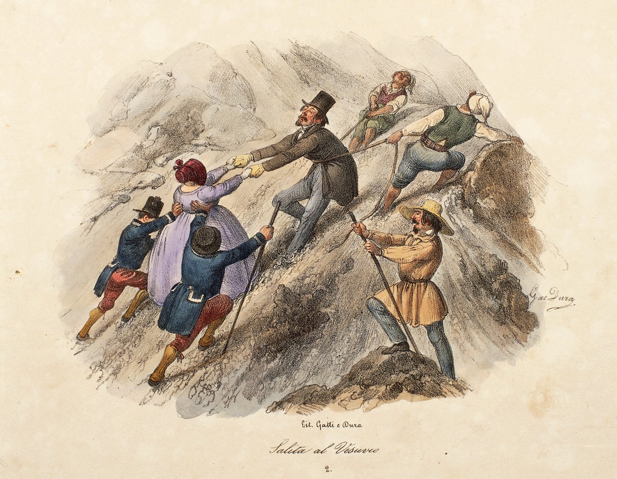La subida al Vesubio de Gatti and Dura
