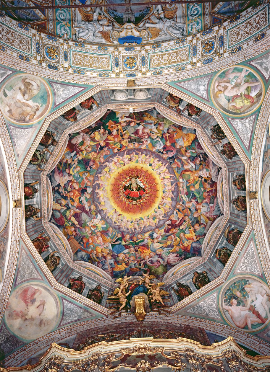 El concierto de los ángeles, de la cúpula, 1534-36 de Gaudenzio Ferrari