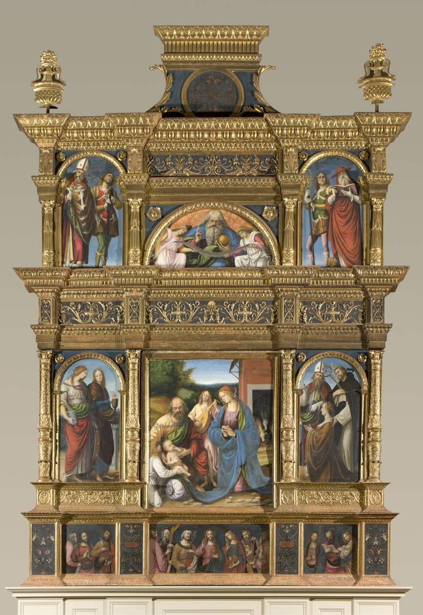 Natividad y Última Cena, Políptico de Gaudenzio Ferrari
