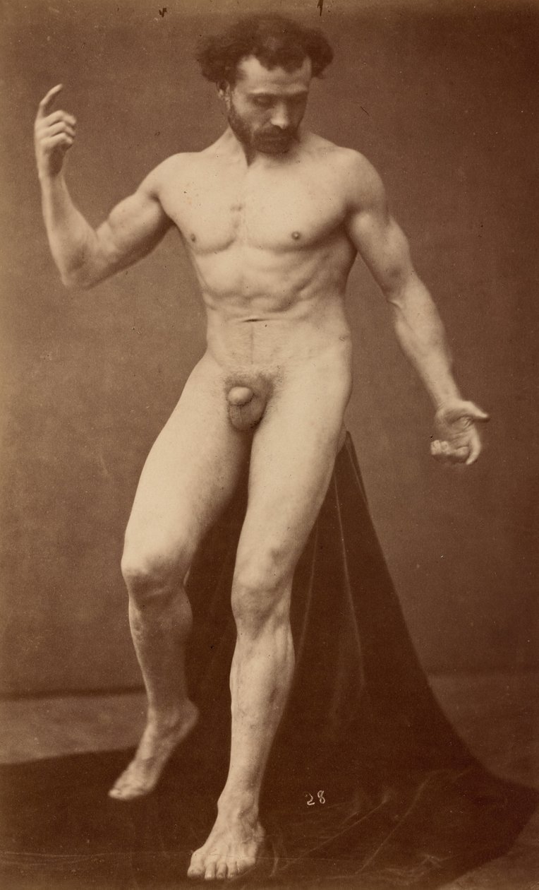 Estudio de desnudo,década de 1870 (foto) de Gaudenzio Marconi