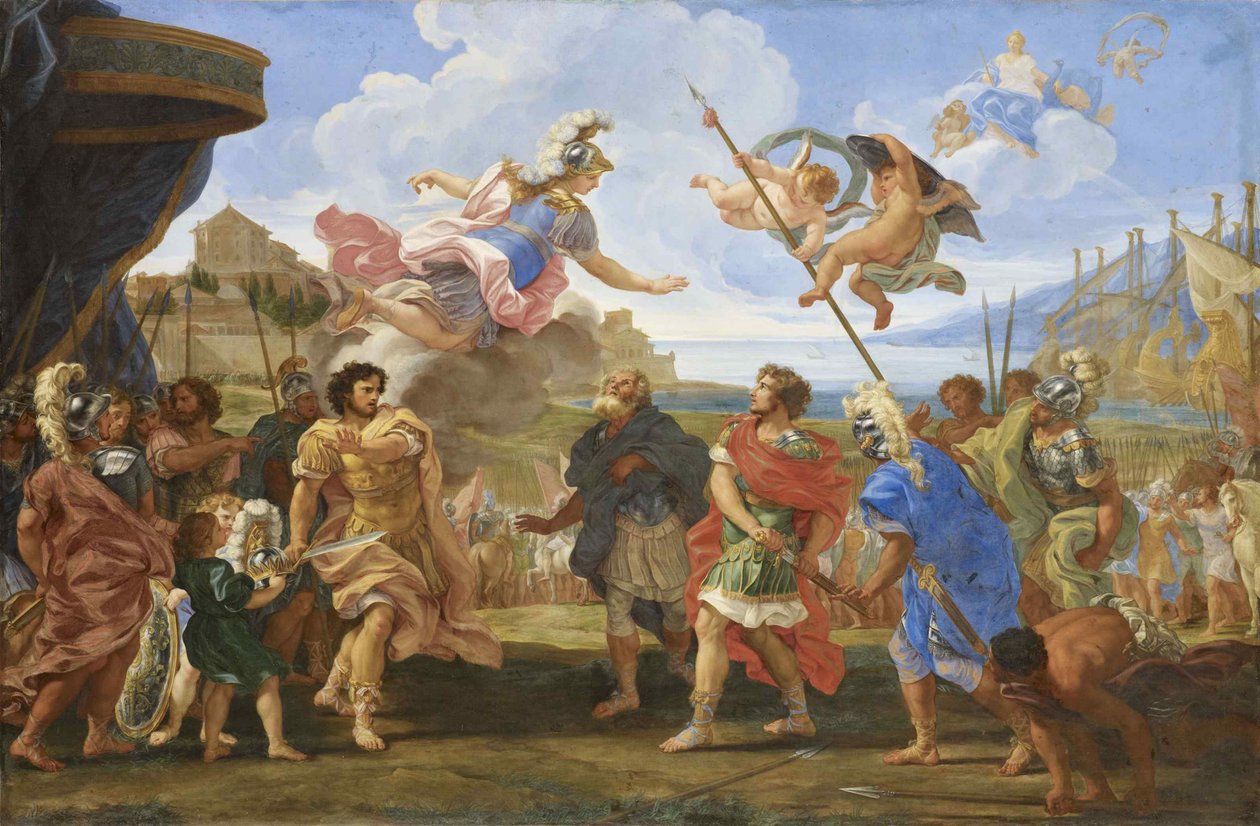 La disputa entre Agamenón y Aquiles, ca. 1695 de Gaulli
