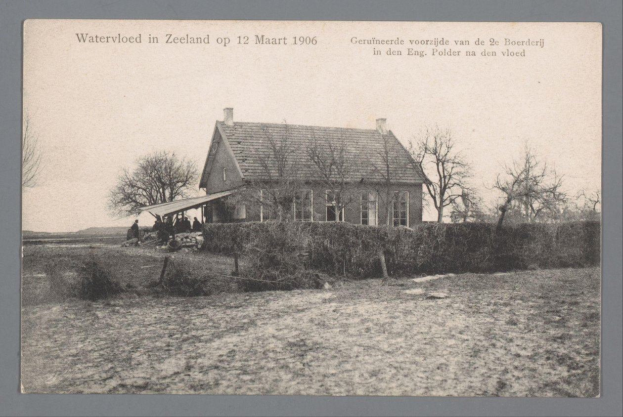 Inundación de agua en Zelanda el 12 de marzo de 1906 de Gebroeders van Straaten
